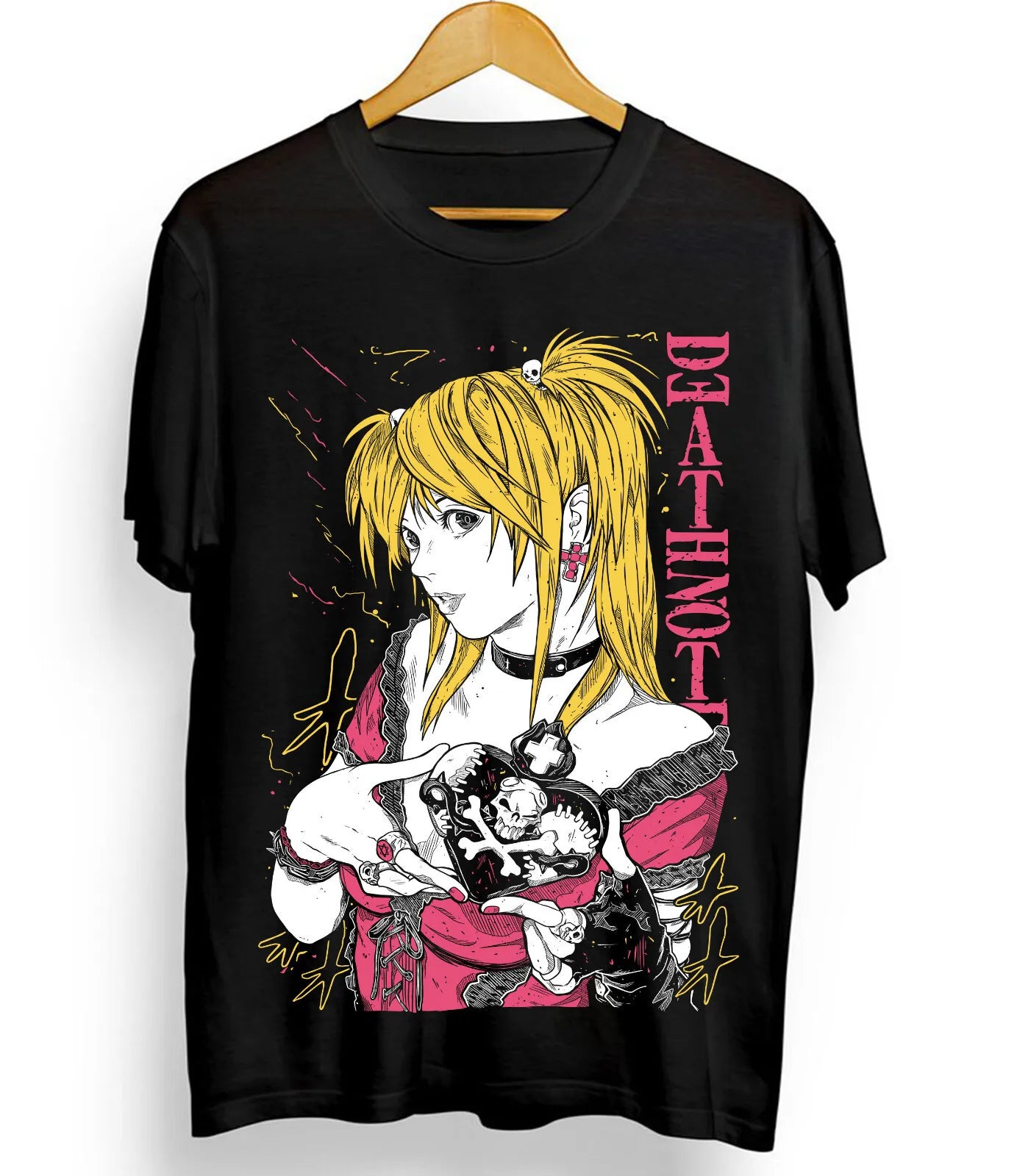 Vintage Manga Streetwear Tee with Dark Illustrated Character Artwork