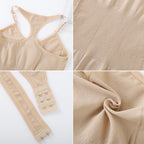 Seamless Racerback Thong Bodysuit in Versatile Beige