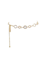 Minimalist Circle Link Waist Chain for Modern Alternative Fashion Outfits