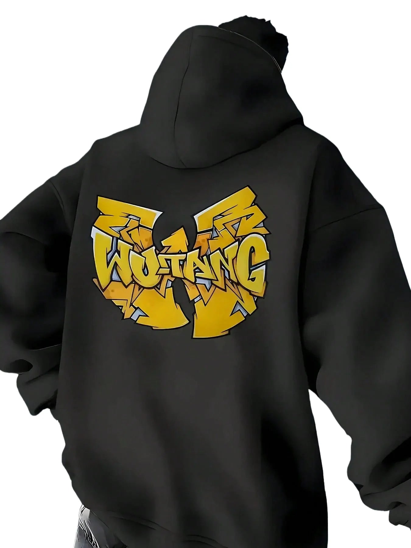 Oversized Urban Graphic Hoodie With Bold Streetwear Inspired Front Artwork