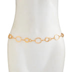 Retro Oval Link Waist Chain for Punk Grunge and Alternative Styling