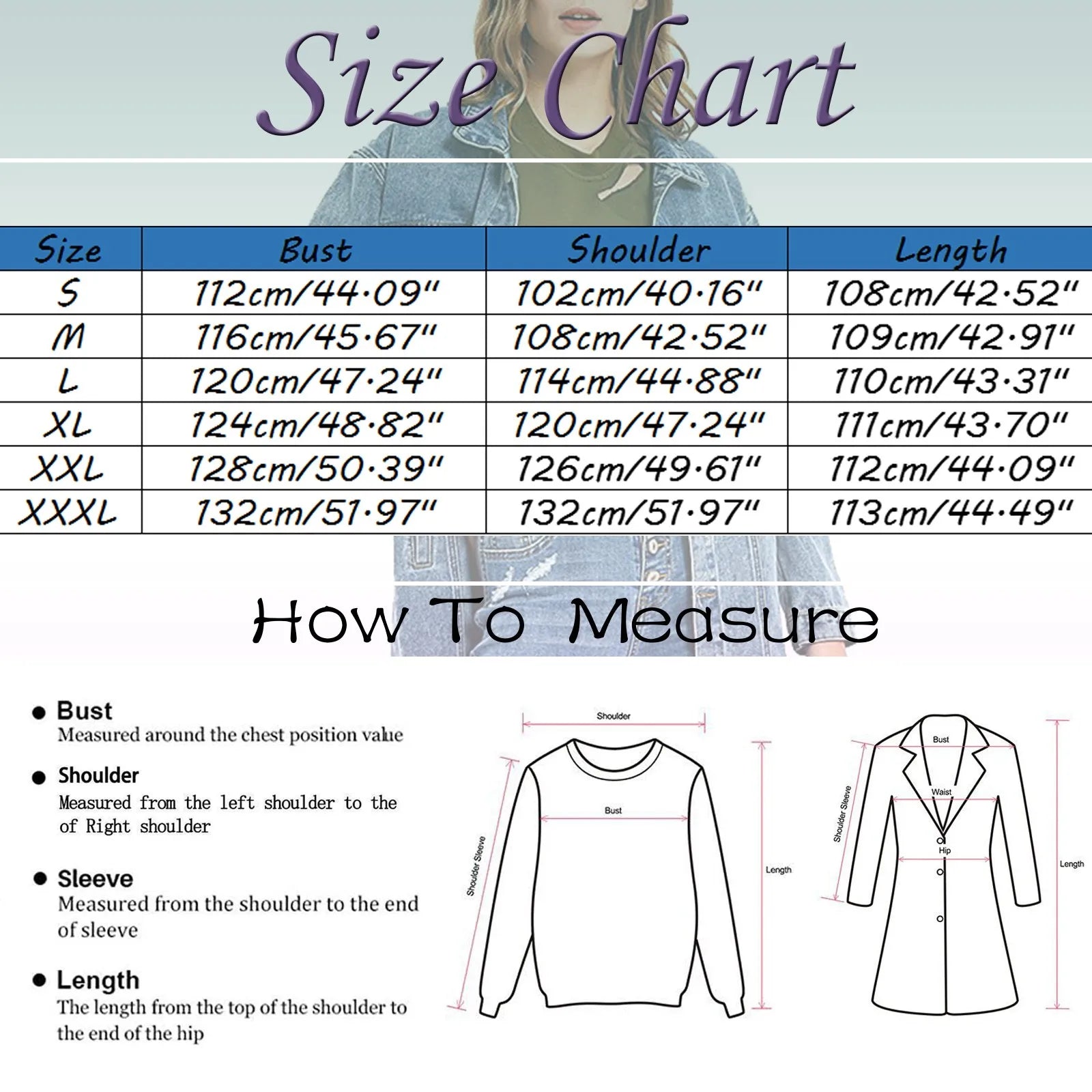 Women's Longline Denim Style Hooded Jacket Relaxed Streetwear Zip-Up Everyday Outerwear