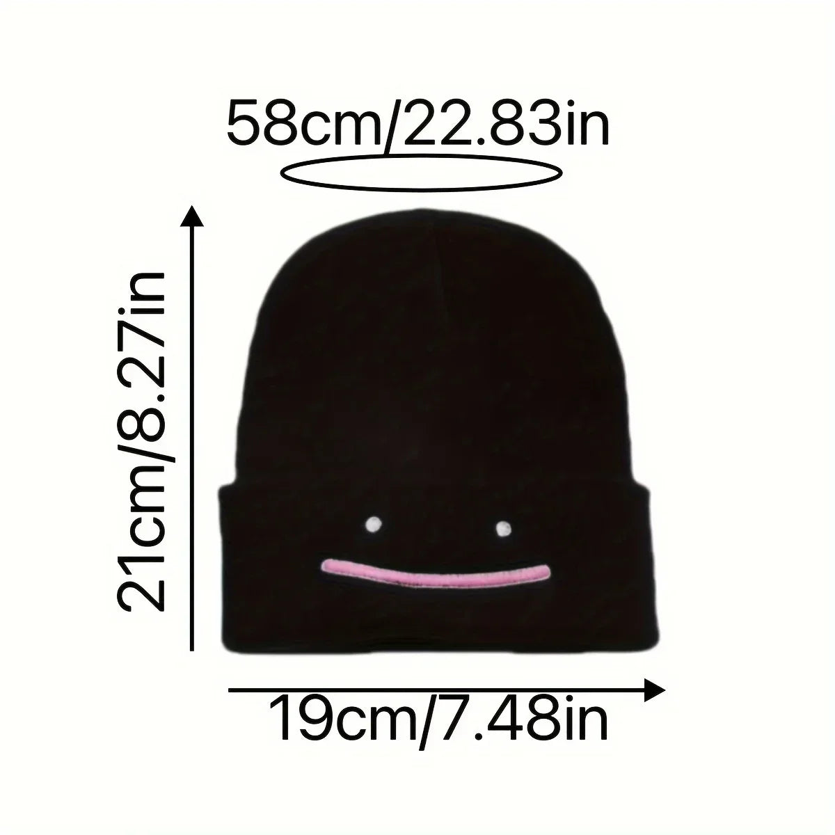 Minimalist Embroidered Acrylic Knit Beanie for Casual Streetwear Winter Everyday Fashion and Comfort