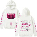 Alternative Graphic Hoodie with Bold Typography Back Print Streetwear Design