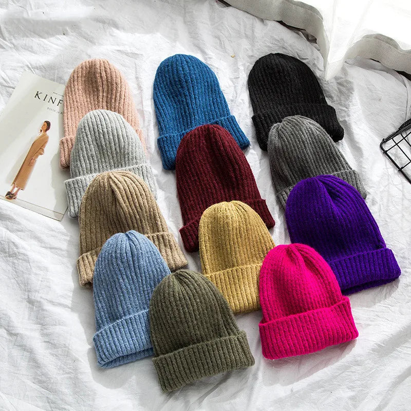 Soft Acrylic Ribbed Knit Beanie for Everyday Casual Streetwear Winter Fashion and Comfort