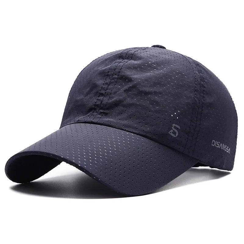 Unisex Quick Dry Baseball Cap with Breathable Design for Outdoor Sports and Everyday Wear