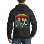 Retro Anime Streetwear Hoodie with Manga-Inspired Graphic Back Print
