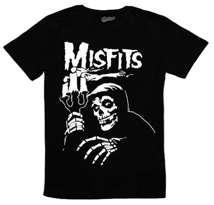 Punk Inspired Streetwear Cotton T-Shirt with Vintage Skull Graphic and Relaxed Casual Fit