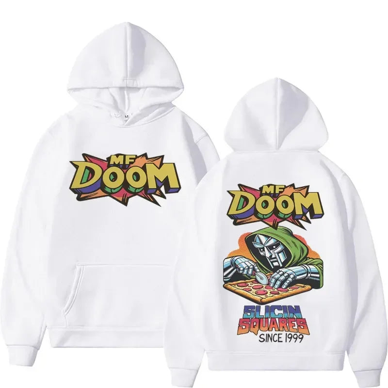 Retro Comic Graphic Hoodie with Relaxed Streetwear Fit and Back Artwork