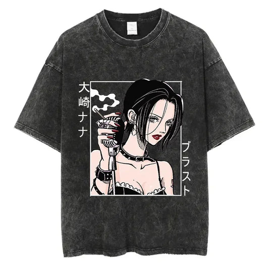 Kawaii Anime Goth Illustration Oversized Alternative Streetwear Graphic Tee