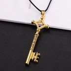 Vintage Key Pendant Necklace Gothic Alternative Mystical Fashion Jewelry