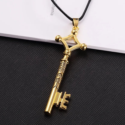 Vintage Key Pendant Necklace Gothic Alternative Mystical Fashion Jewelry