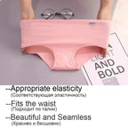 Classic Pastel Brief Panties Seven-Pack with Delicate Trim Detailing