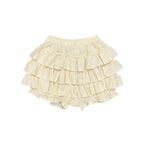 Tiered Ruffle Mini Skirt with Elastic Waist Balletcore Streetwear Silhouette