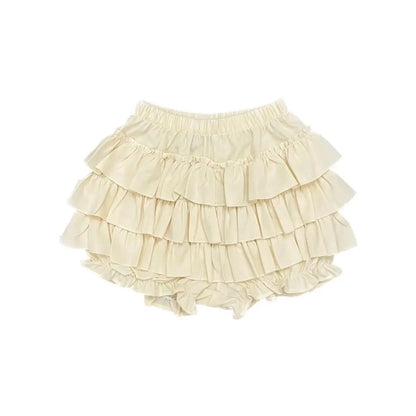 Tiered Ruffle Mini Skirt with Elastic Waist Balletcore Streetwear Silhouette