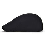 Classic Cotton Ivy Flat Cap Minimalist Driving Hat for Everyday Wear