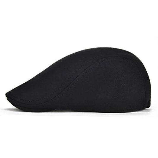 Classic Cotton Ivy Flat Cap Minimalist Driving Hat for Everyday Wear