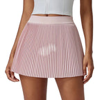 High Waist Pleated Tennis Skirt with Lightweight Athletic Streetwear Styling