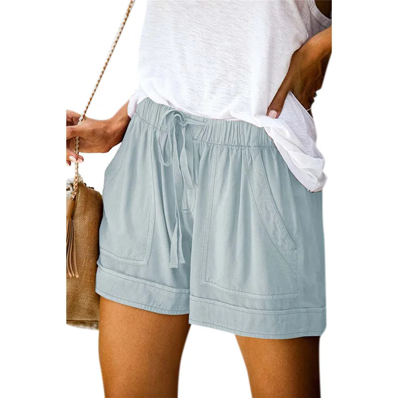 Women's Quick Dry Drawstring Athletic Shorts with Relaxed Fit and Comfortable Everyday Design