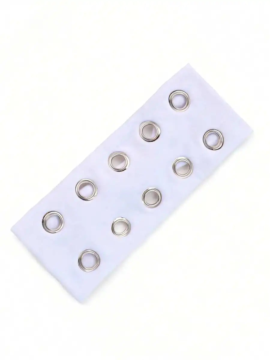 Grommet Detail Headband Punk Alternative Streetwear Hair Accessory