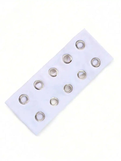 Grommet Detail Headband Punk Alternative Streetwear Hair Accessory