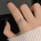 Thorn Wrapped Open Ring for Gothic Punk and Dark Romantic Fashion