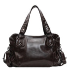 Large Capacity PU Leather Hobo Tote Bag with Soft Shoulder Design