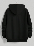 Minimalist Anime Graphic Hoodie with Kawaii Manga Portrait Artwork