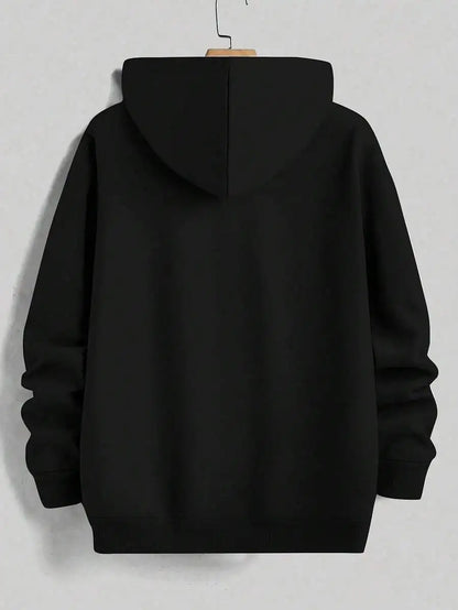 Minimalist Anime Graphic Hoodie with Kawaii Manga Portrait Artwork