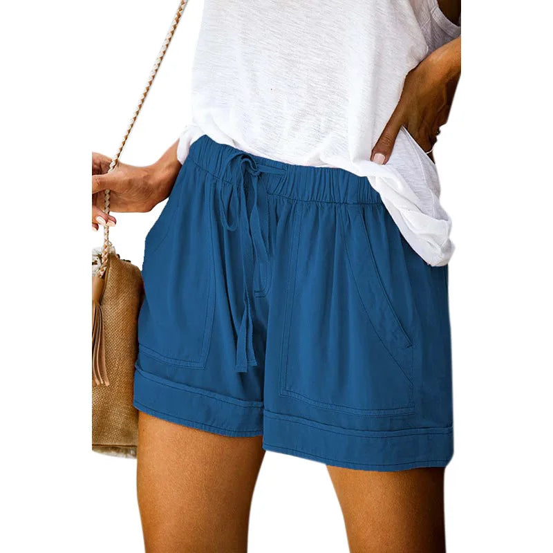 Women's Quick Dry Drawstring Athletic Shorts with Relaxed Fit and Comfortable Everyday Design