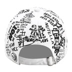 Graffiti Print Baseball Cap Adjustable Curved Brim Urban Streetwear Fashion Hat