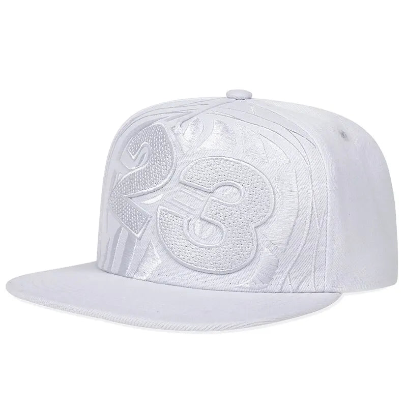 Embroidered Flat Brim Snapback Cap Adjustable Streetwear Hip Hop Baseball Fashion Hat