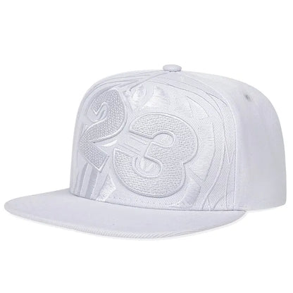 Embroidered Flat Brim Snapback Cap Adjustable Streetwear Hip Hop Baseball Fashion Hat