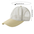 Unisex Breathable Full Mesh Baseball Cap with Adjustable Fit for Outdoor Sports and Travel