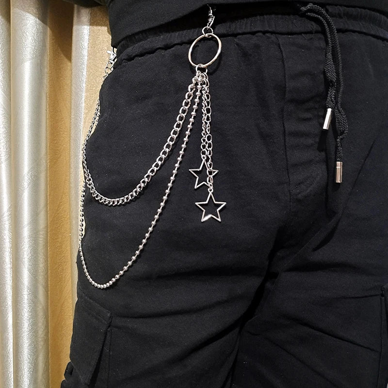 Double Layer Waist Chain for Grunge, Punk and Alternative Streetwear