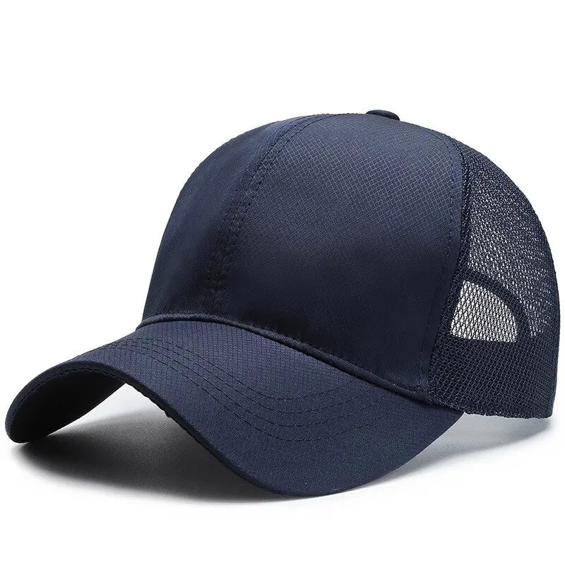 Unisex Breathable Mesh Baseball Cap with Adjustable Fit for Outdoor Sports and Everyday Wear