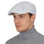 Classic Cotton Ivy Flat Cap Minimalist Driving Beret for Everyday Casual Streetwear Style