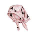 Retro Swirl Print Bandeau Swim Set with Matching Cascading Sarong