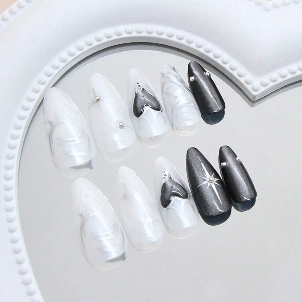 Gothic Sculpted Nail Charms for Alternative Manicure and Statement Nail Art