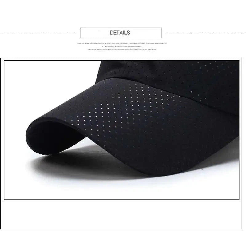 Unisex Breathable Mesh Baseball Cap with Lightweight Quick Dry Design for Outdoor Activities