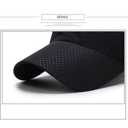 Unisex Breathable Mesh Baseball Cap with Lightweight Quick Dry Design for Outdoor Activities
