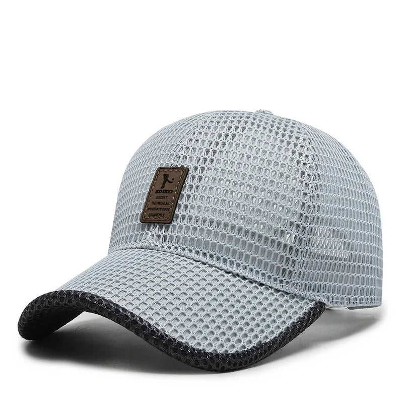 Unisex Breathable Mesh Snapback Baseball Cap for Casual Outdoor Sports and Everyday Wear