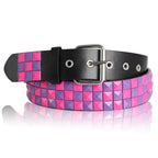 Studded Pyramid Belt for Punk Y2K Alternative Streetwear Fashion Styling