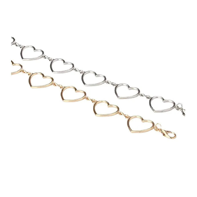 Heart Charm Body Chain With Alternative Y2K Inspired Statement Styling