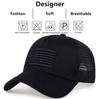 Unisex Breathable Mesh Baseball Cap with Embroidered Patch for Casual Outdoor Everyday Wear