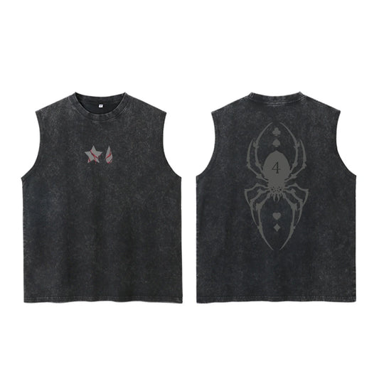 Anime Shadow Spider Gothic Sleeveless Tank Top