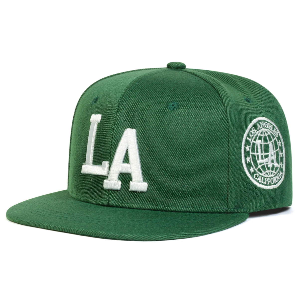 Embroidered Flat Brim Snapback Cap Adjustable Streetwear Hip Hop Fashion Hat