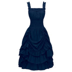 Layered Ruffle Gothic Mini Dress with Coquette Alternative Fashion Aesthetic