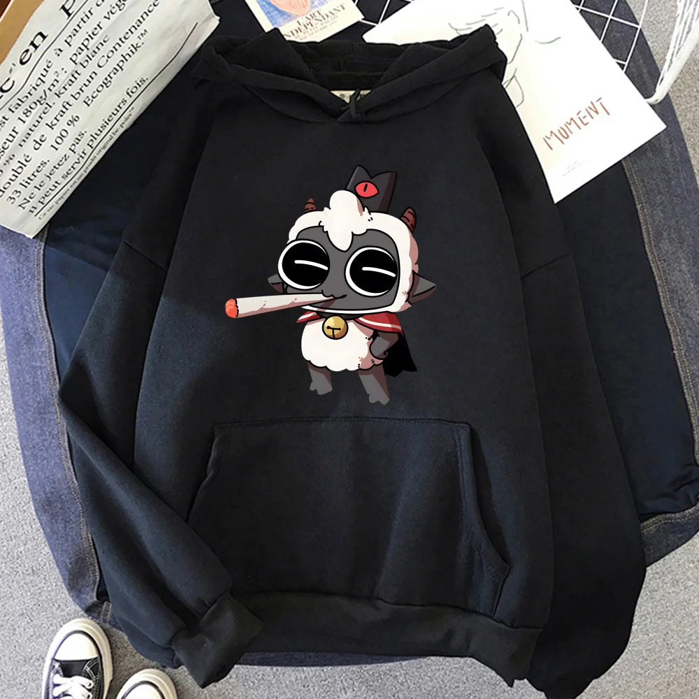 Kawaii Anime Cat Hoodie with Manga-Inspired Chibi Streetwear Artwork