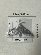 Vintage Moth Hair Clip Gothic Nature Inspired Statement Fashion Accessory